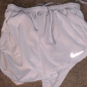 White nike shorts large